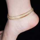 4pcs Crystal Ankle For Women Cubic Zirconia Tennis Stretch Anklets Diamond El   