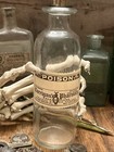 Poison Glass Bottle Apothecary Chemist Pharmacist Medical Clear Round