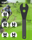 Bike Cone Wrench Set Tool  Slim Open End Spanner Tool Kit For Bicycle Wheel Hub