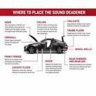 160 x 40  Sound Heat Proofing Car Auto Sound Deadener Insulation Underlay Mat