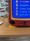 Disney Mickey Mouse Vintage Crt Tv Dt1300-c Red Yellow  no Remote  May 2003