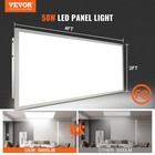 2pcs 2x4ft Led Flat Panel Light  6000lm 50w Surface Mount Led Drop Ceiling Light