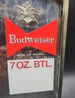 Vintage 1970s Anheuser-busch Budweiser 7oz Bottle Beer Bar Sign 3d Display 12x9