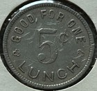 Likelike School Good For One 5 Cent Lunch Token Honolulu Hawaii 2tl-70 24mm