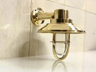 Nautical Bulkhead Small Brass Passageway Ship Bulkhead Light   Brass Shade 4 Pcs