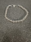 Vintage retro 925 Italy Sterling Silver Bracelet 16 Grams 8 Inch