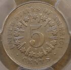 1867 Rays Shield Nickel 5c Pcgs Certified Xf45