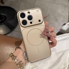 Solid Color All-inclusive Magnetic Phone Case Nano Frosted Glass For Magsafe Pho