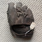 Antique 1920s Baseball Glove Leather Split Finger Professional Model Grommet Web