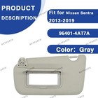 Left Driver Side Sun Visor W o Light For 2013-2019 Nissan Sentra 96401-4at7a