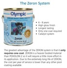 2 Part Epoxy Swimming Pool Paint - Zeron  White  1 Gallon