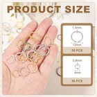 100pcs 4mm Open Jump Rings 12mm Embossed Jump Ring O Rings Kit  Silver