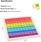 Wooden Montessori Math Counting Hundred Board Toys  1-100 Consecutive Numbers