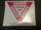 Usaf Danger - Ejection Seat Fighter Aircraft Decal U s  Military Type   set Of 2