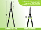 Workpro Garden Hedge Shear 25-33  Manual Hedge Trimmer Garden Clipper Pruner Usa