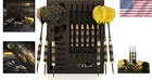 Top-quality Black   Gold Steel Tip Darts Set  Perfect For Pros And Enthusiasts