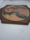Vintage Native American Girl  Wall Art Wood Hanging Plaque  11 x7 