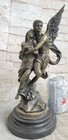 Psyche Eros Cupid Angels Greek Mythology Bronze Sculpture Statue Art Decor Venus