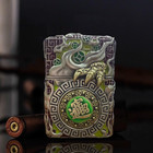 Jacket Illuminous Dragon With Turning Ball Compass Zippo Lighter Us Shipping