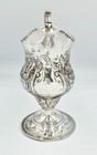George Iii Sterling Silver Helmet Cream Jug London 1785 Incuse Duty Mark