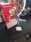 Silver Plated Reindeer stag Candle Holder Godinger Holiday Collection Christmas