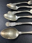 Wm Rogers International Is Vintage Silver Plated State Spoon Lot Of 6