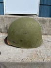 Vietnam War Us M1 Helmet Liner Lt Bar W  Leather Chin Strap