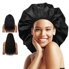 Adjustable Extra Large Shower Cap     Satin Lined  Reusable   Stylish For Women
