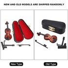 Miniature Violin  Wooden Mini Violin Model Display Musical Ornament Craft 