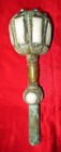 Ancient Chinese Shang Dynasty Bronze And Jade Ceremonial Scepter 10  X 3 2 
