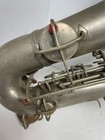 Cg Conn Elkhart Indiana Antique Silver Plated Saxophone