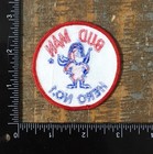 Vintage Bud Man Hero No  1 Budweiser Beer Mascot Advertising Logo Iron-on Patch