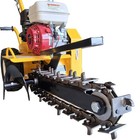 Ground Hog T-4-hs18 Gas Powered Earth Trencher 18  Shark Teeth 3  Wide