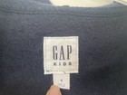 Gap Kid Boy Girl Embroidered Logo Solid Blue Cozy Fleece Full Zip Hoodie Navy S