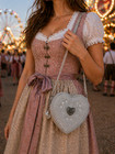 Costume Bag Shoulder Bag Heart Heart Shape Oktoberfest Oktoberfest Many Colors