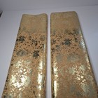 Bulk Lot 20 Yards Gold Metallic Flecked Cork Fabric Leather Sheets 25  W Crafts