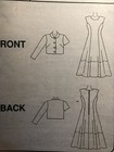 Lovely Oop Mccalls 8097 Misses Jacket   Flared Dresses Pattern 10-12-14 Uc