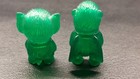 Lot Of 2 Super7 Micro Vinyl Figures Bat Boy Wing Kong Clear Translucent Green