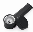 2pack Black Silicone Smoking Pipe 4  With Lid And Stainless Steel Screen 2026
