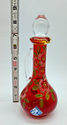 Vintage Glass Cruet Lot X4 Koscherak Brothers Rainbow Cut To Clear Mary Gregory