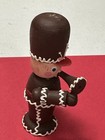 Vintage Wooden Gingerbread Marching Soldier Christmas Ornament
