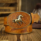 A Casual  Individual And Retro Belt  A Western-style Clothing Accessory  Metal B