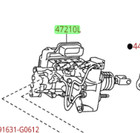47050-47110 Toyota 12-13 Prius V Brake Booster And  Master Cylinder  Oem