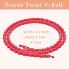 Power Twist Drive 1 2  Link V-belt 5 Feet A Type -twist  a  Adjustable Link  Usa