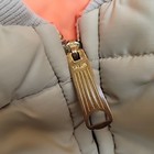 Vintage Hunting Vest Mens Medium Beige Quilted Reversible Faded Orange Talon 70s