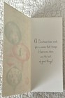 Unused Christmas Shiny Brite Ornaments Scenes Vintage Greeting Card 1950s 1960s