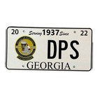 Georgia State Dept Of Public Safety 85th Anniversary License Plate Set 2022