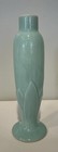 2 Vintage Mid Century L   orle Pottery Bud Vases Pale Turquoise Blue 6 75    Tall