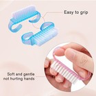 4 Pack Multicolor Nail Brushes - Stiff Bristles For Deep Cleaning