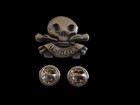 Skull And Bones Hat Pin Lapel Death Or Glory Head Double Post Pin New